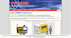Desktop Screenshot of pfeifer-technology.de
